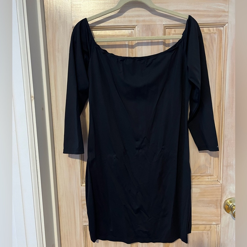 Stretchy Off Shoulder Bodycon Dress with Long Sleeves XL